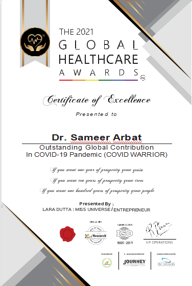 COVID Warrior - Global Healthcare Award
